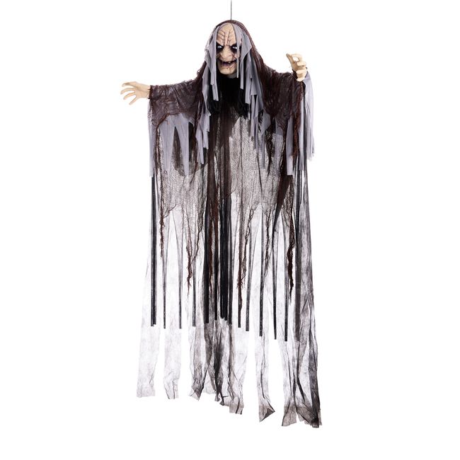 1.8M Hanging Witch With Red Eyes