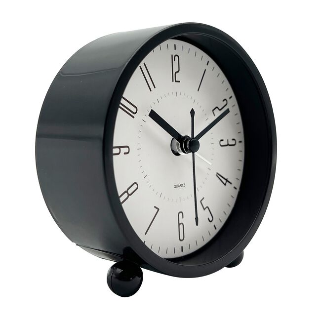 TABLE ALARM CLOCK Black 10cm