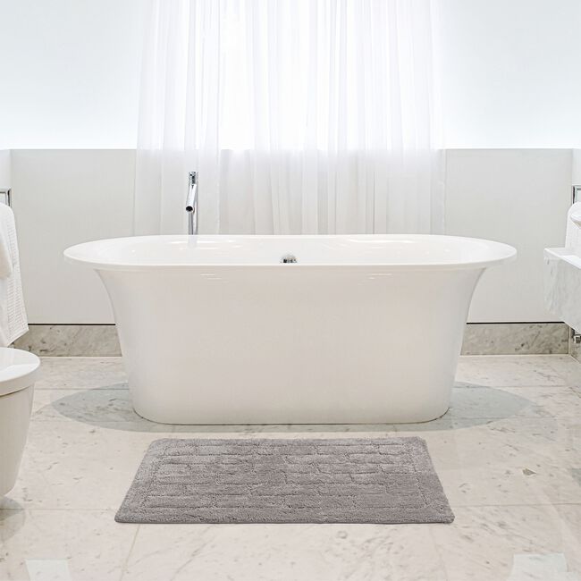 COTTON BRICK STEEL 50x80 Bath Mat