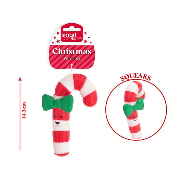 Christmas Candy Cane Dog Toy