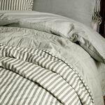 YARD HEBDEN STRIPE FOREST/ BAY GREEN 150x200cm Bedspread 