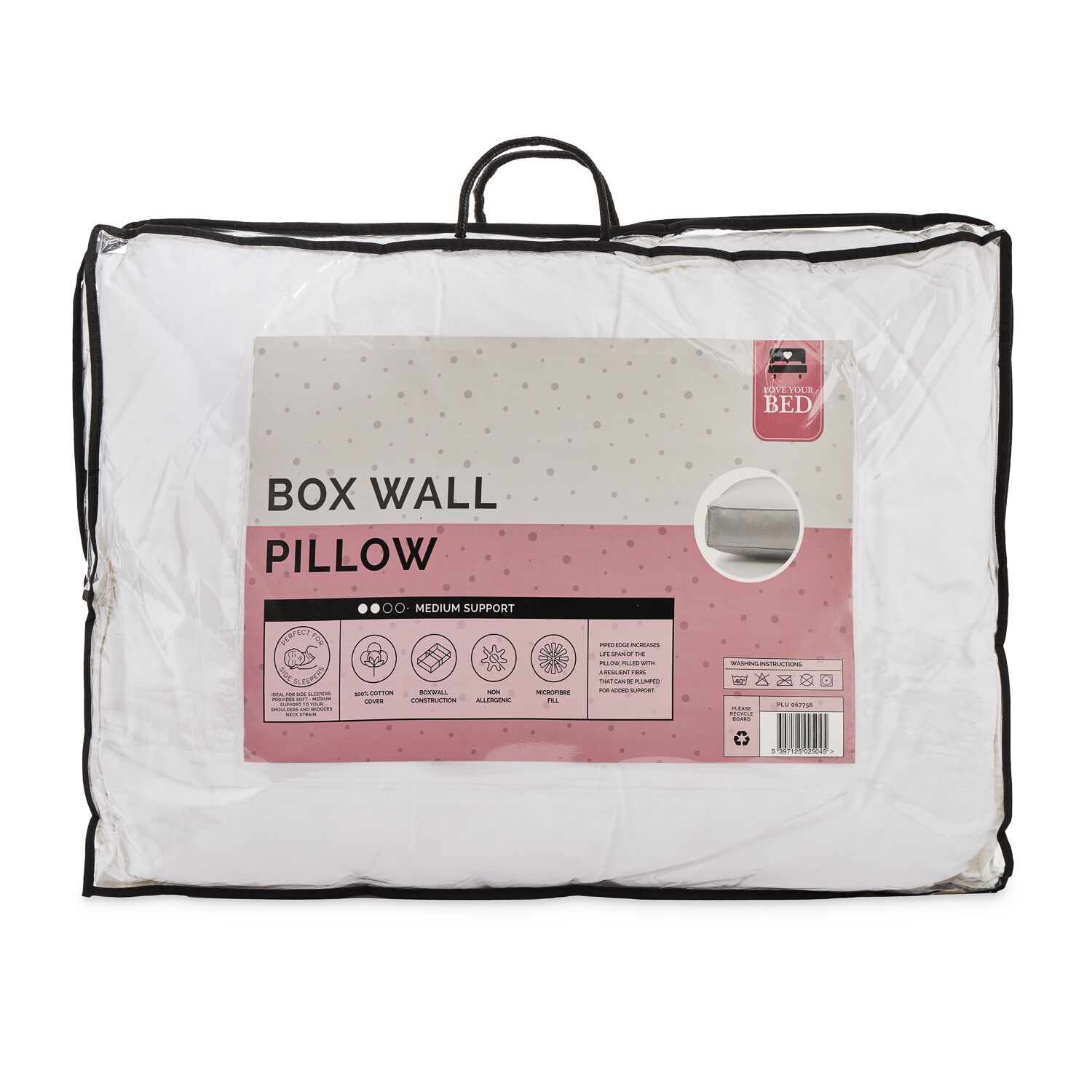Love Your Bed Box Wall Pillow