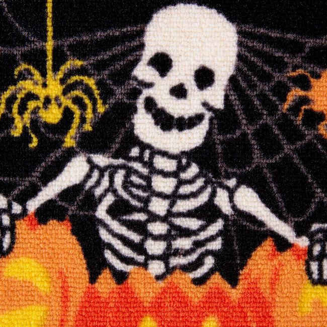 Skeleton & Pumpkin Doormat 40cm x 60cm