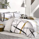 SINGLE DUVET COVER Appletree Boutique Leda Grey & Ochre