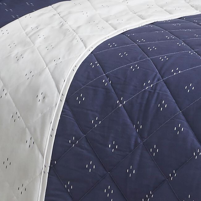 Nicole Day Emerson Bedspread 200cm x 220cm - Navy