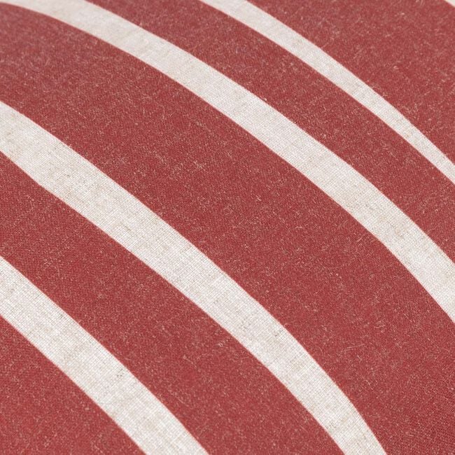 FURN CARMON STRIPE LINEN/RED 40x60 Cushion