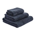  TURKISH COTTON SUPERSOFT 550GSM BLACK Hand Towel
