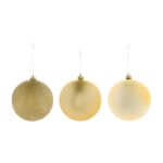3 PACK 12cm GOLD Baubles