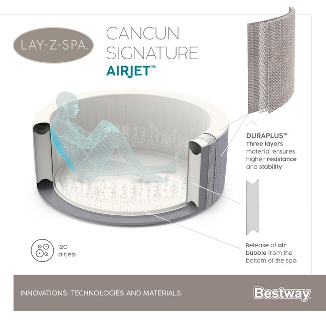 Cancun AirJet Lay-Z-Spa