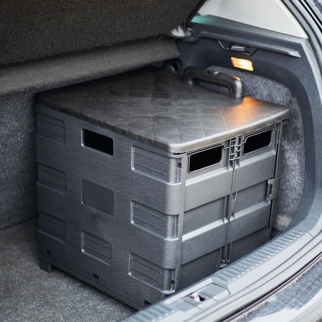 Folding Storage Trolley with Lid