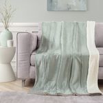 NICOLE DAY MINK SHERPA SLATE 130x170cm Throw