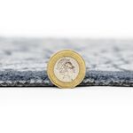 JVL Flowers Black/Grey Mega Mat 50cm x 75cm