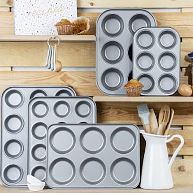 Baker & Salt Silver Muffin Tray 12 Cup