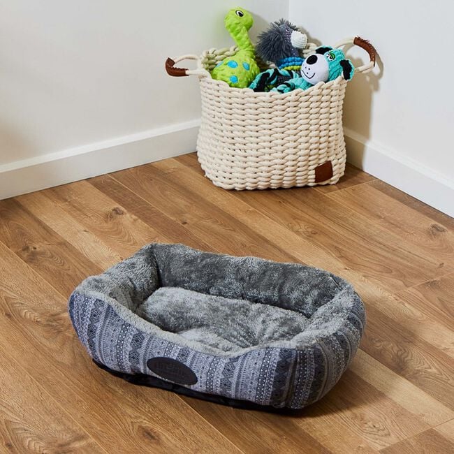 Premium Patterned Pet Bed - Small