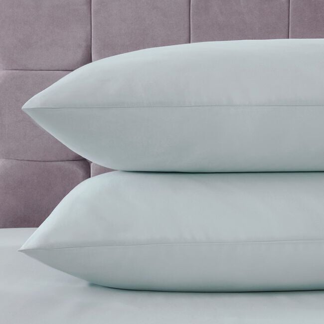 200TC Cotton Housewife Pillowcase Pair - Duck Egg