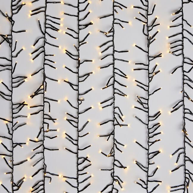 2000 LED Warm White Cluster Lights