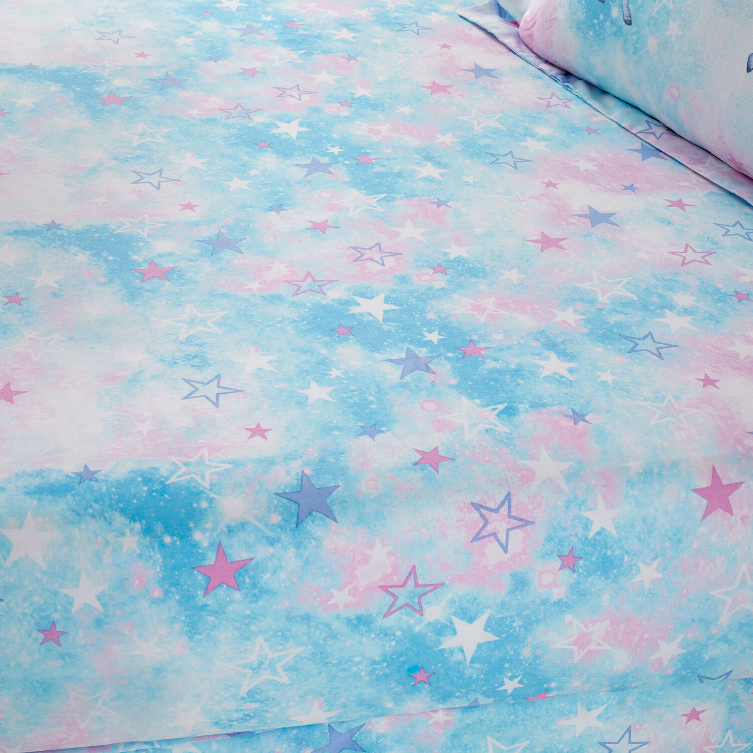 Unicorn fitted sheet single top