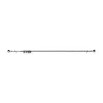 EXTENDABLE BALL 19mm 70-120cm Brushed Nickel
