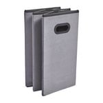 Folding Slim Storage Ottoman - Grey