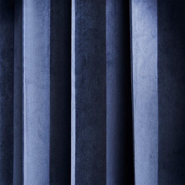 THERMAL BRUSHED STRIPE NAVY 66x54 Curtain