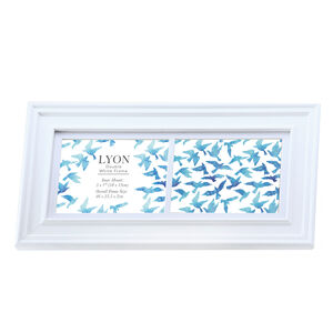 5x7 DOUBLE LYON WHITE Frame