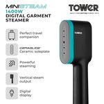 TOWER 1400W DIGITAL Garment Steamer Teal