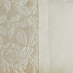 Quilted Rose Cream Pillowshams 50cm x 75cm