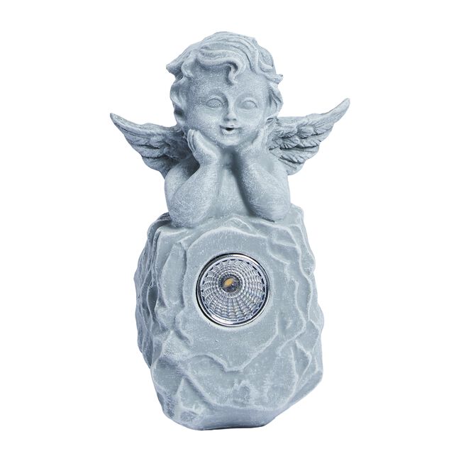 Cherub with Solar Light