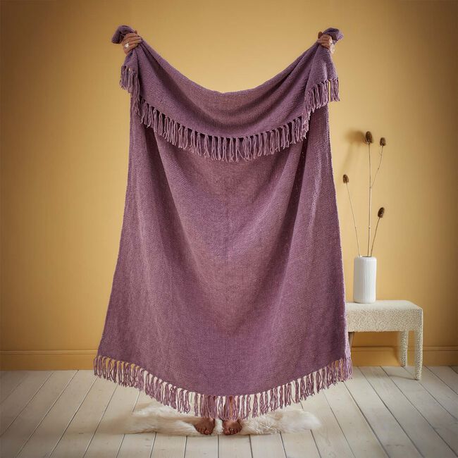 APPLETREE LOFT CHENILLE HEATHER 130x180cm Throw