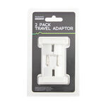 Stylectrix UK-to-EU Travel Adaptor Plugs 2 Pack