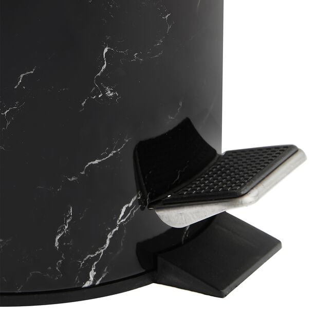 Black Marble Effect Bin 3L