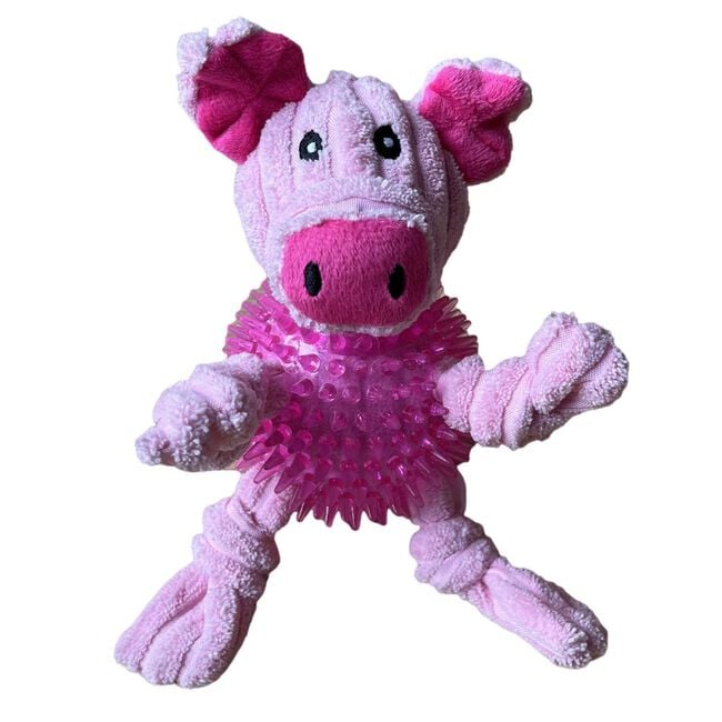 Pig Plush Dog Toy