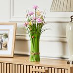 Bloomvivbe 40cm Pink Rose Faux Bouquet