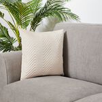 TRIANGLE STITCH OYSTER 45X45 Cushion