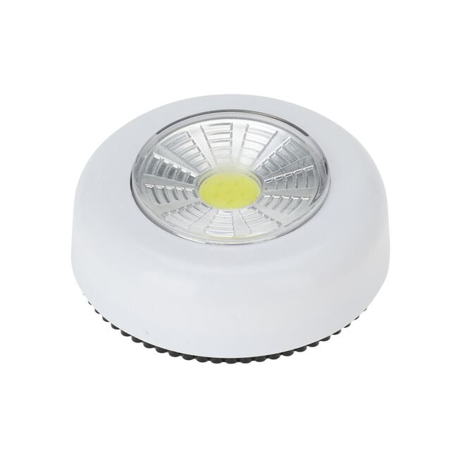 FX Light White Push Light with Remote Control 2PK