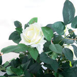 Artificial White Rose Tree 1.2m