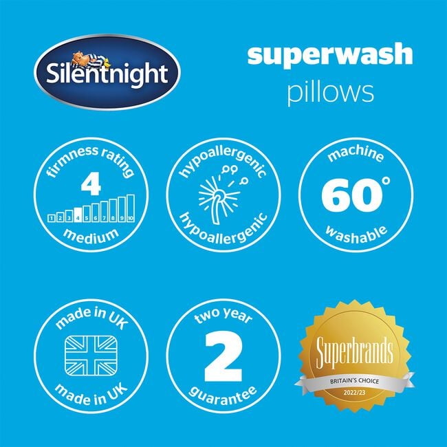 Silentnight Superwash Pillow Pair
