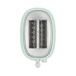 SALTER RETRO GREEN CURVED BODY 2 Slice Toaster