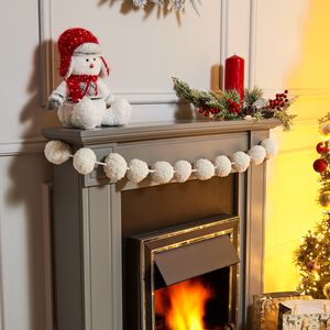 Pom Pom Christmas Garland 1.7M 