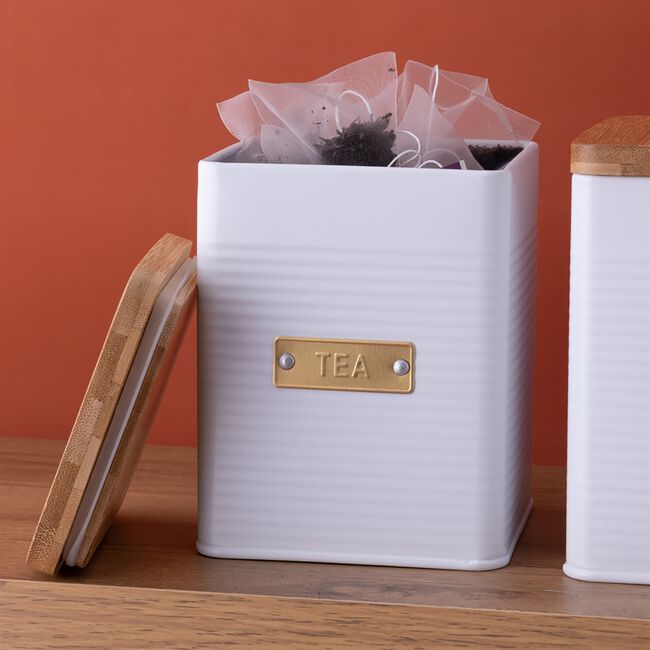 Typhoon Otto Square White Tea Canister