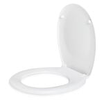 Plain White Slow Close Toilet Seat