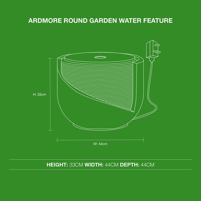 Ardmore Round Garden Water Feature