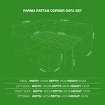 Parma Rattan Corner Sofa Set