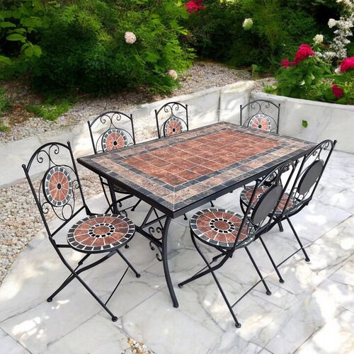 Outdoor Furniture Bistro Set Homestore And More Mosaic Tavira