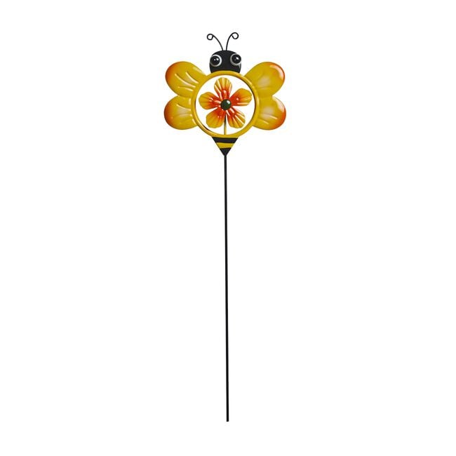 Bee Spinner Garden Stake