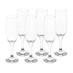 Essentials Champagne Flute Glasses 6 Pack