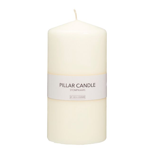 Pillar Candle Ivory 10x20cm