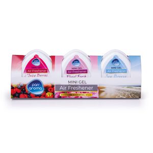 Pan Aroma 3 Mini Gel Air Fresheners Juicy Berry