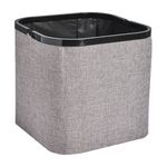 OVAL LINEN FOLDABLE SMALL Stone Ottoman