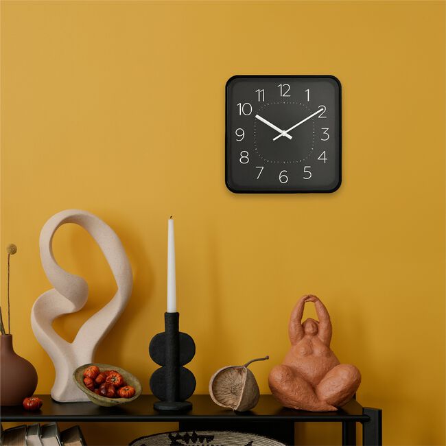Lara Black Clock 27cm 